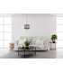 Gavino Dome Pendant Ceiling Light Gold with Smoked Shade-5