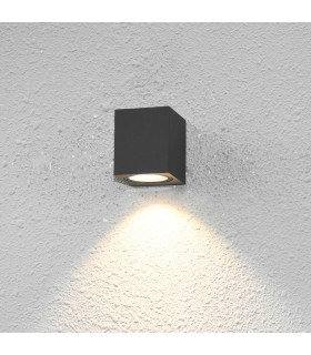 Genta Square Outdoor Wall Down Lamp Black IP54-1