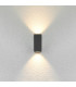 Genta Square Outdoor Up Down Wall Lamp Black 2xGU10 IP54-1