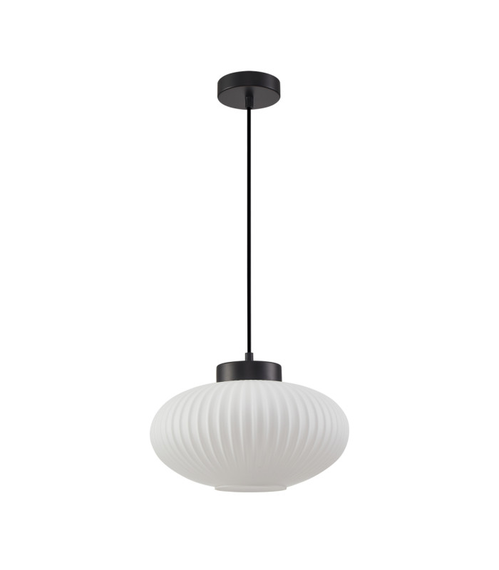 Groste Dome Pendant Ceiling Light Black-4