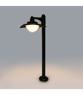Isola Outdoor Bollard Black 3000K Warm White IP54-2