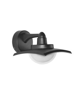 Isola Outdoor Wall Lantern Black 3000K Warm White IP54-1