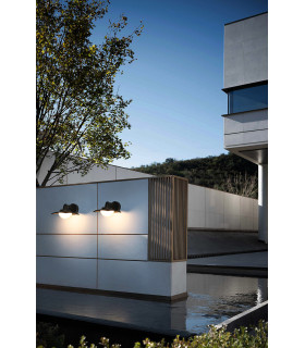 Isola Outdoor Wall Lantern Black 3000K Warm White IP54-5