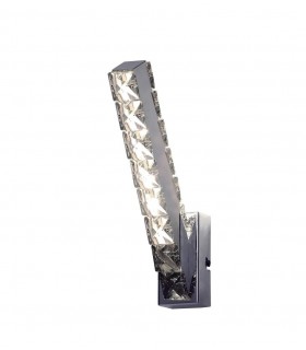 Vertical Wall Lamp 3W LED 4000K Polished Chrome, Crystal - 1