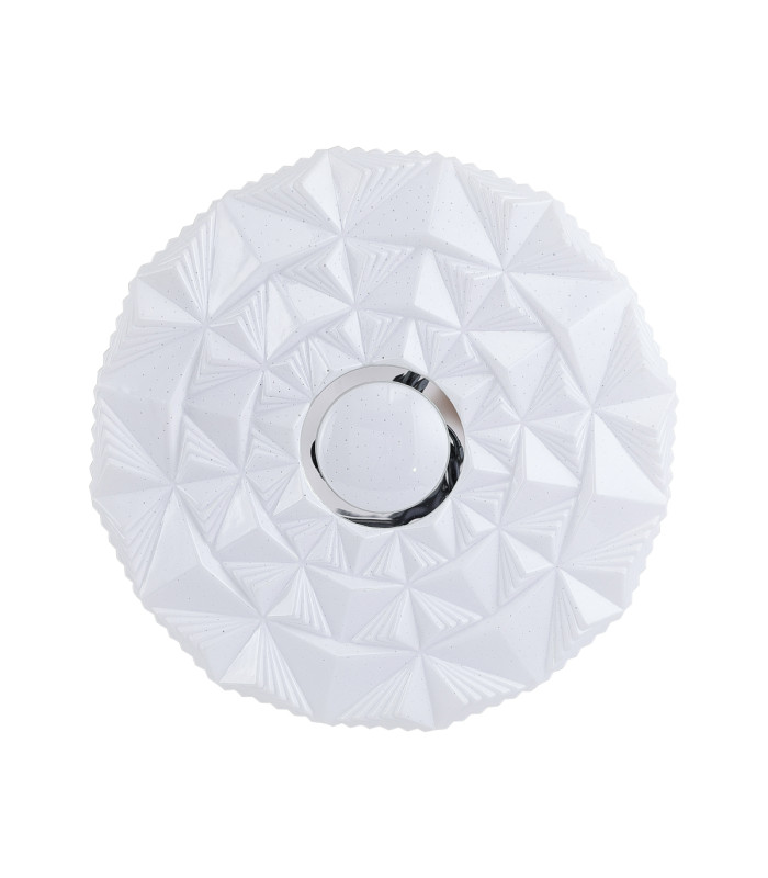 Kelmi 48cm Decorative Flush Ceiling Light White 4000K Neutral White-1