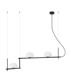 Kernio Bar Pendant Ceiling Light Black 3xG9-1