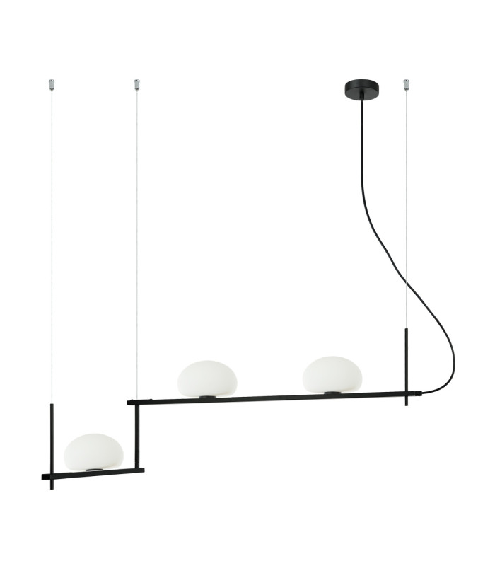 Kernio Bar Pendant Ceiling Light Black 3xG9-1