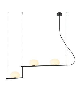 Kernio Bar Pendant Ceiling Light Black 3xG9-4