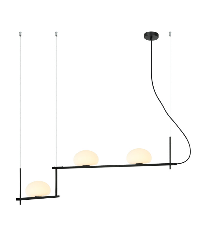 Kernio Bar Pendant Ceiling Light Black 3xG9-4