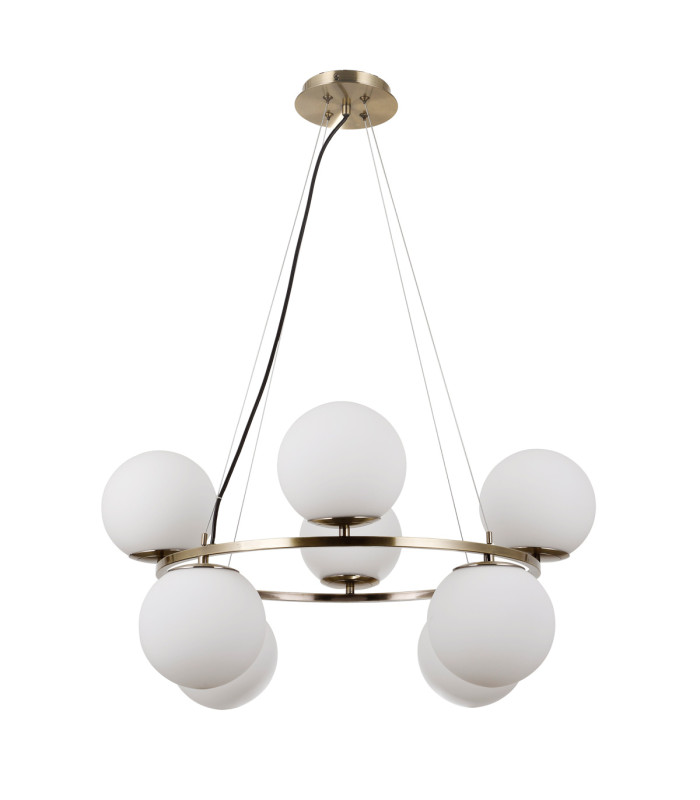 Larosa Globe Pendant Ceiling Light Antique Bronze 8xE14-1