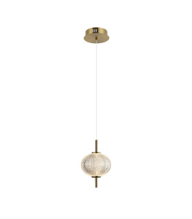 Lazie Slim Pendant Ceiling Light Brass 3000K Warm White-1