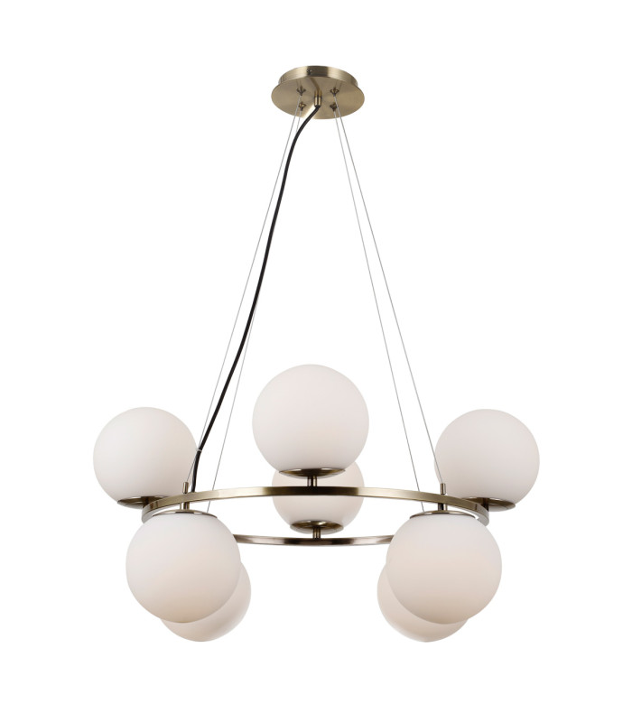 Larosa Globe Pendant Ceiling Light Antique Bronze 8xE14-4
