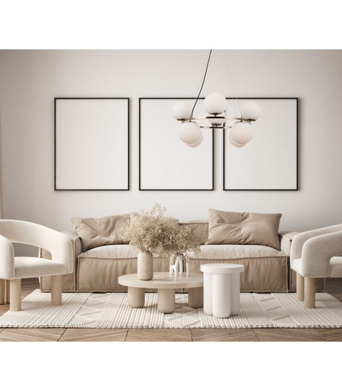 Larosa Globe Pendant Ceiling Light Antique Bronze 8xE14-5
