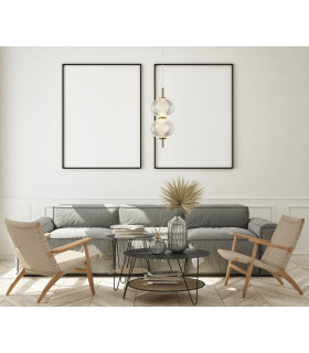 Lazie Slim Pendant Ceiling Light Brass 3000K Warm White 2xLED-5