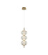 Lazie Slim Pendant Ceiling Light Brass 3000K Warm White 3xLED-1