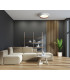 Lucano Decorative Flush Ceiling Light White Gold 3000K Warm White-5