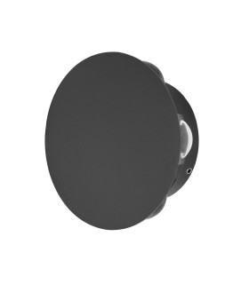 Macba 12cm Outdoor Flush Wall Lamp Black 3000k Warm White IP54-2