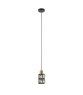 Menfi Slim Pendant Ceiling Light Black Brass-1