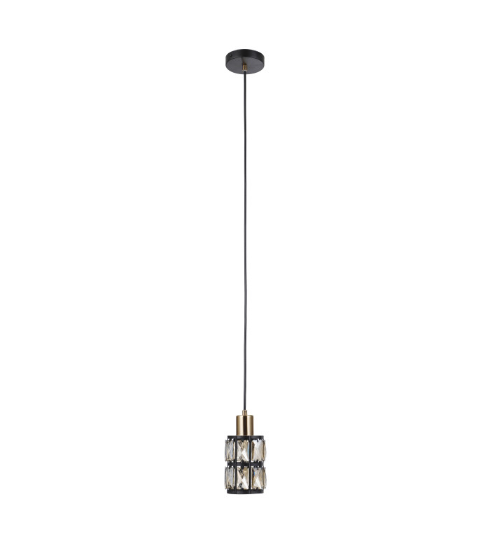Menfi Slim Pendant Ceiling Light Black Brass-1