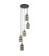 Menfi Cluster Pendant Ceiling Light Black Brass 5xE27-1