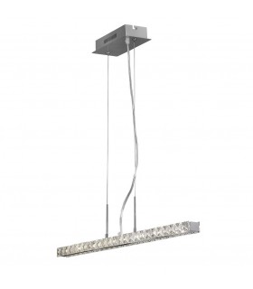 Ceiling Pendant Linear 12W LED 4000K Polished Chrome, Crystal - 1