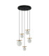Merseta Cluster Pendant Ceiling Light Antique Bronze 5xE14