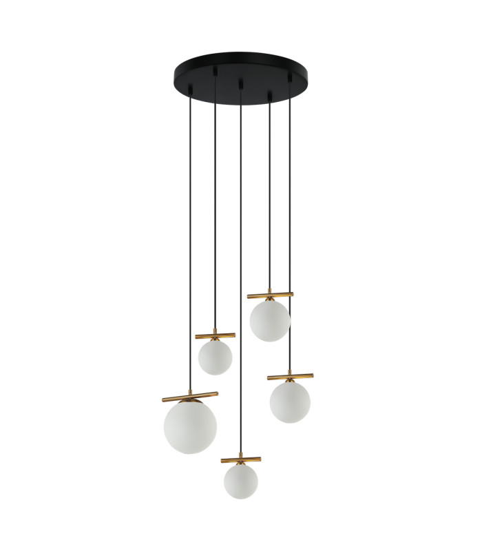 Merseta Cluster Pendant Ceiling Light Antique Bronze 5xE14