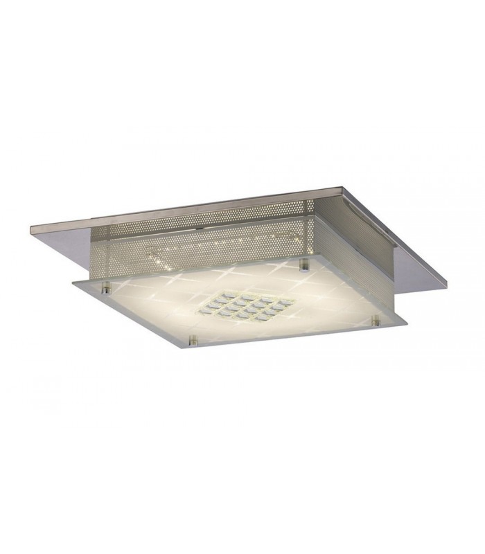 Flush Ceiling 75 X 0.72W LED 3600K Polished Chrome, Crystal - 1