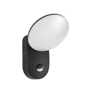 Monti D-sensor Outdoor Wall Down Lamp Black 4000K Neutral White IP54-1
