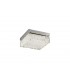 Small Square Flush Ceiling 18W 1700lm LED 4200K Polished Chrome, Crystal - 1