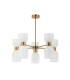 Monza Multi Arm Pendant Ceiling Light Brass 10xE27-1