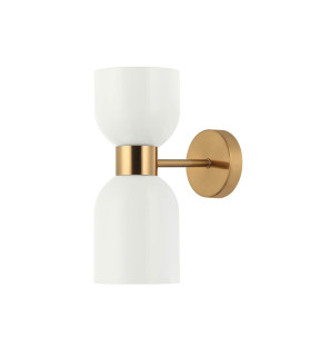 Monza Up & Down Wall Lamp Brass 2xE27-1