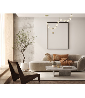 Morano Bar Pendant Ceiling Light Gold 3000K Warm White 11xLED-5
