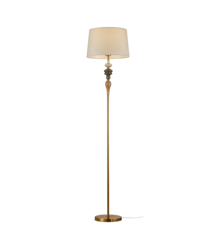 Moren 34cm Floor Lamp with Tapered Shade Antique Bronze-1