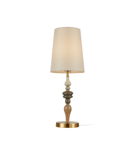 Moren II Table Lamp with Round Tapered Shade Antique Bronze-1