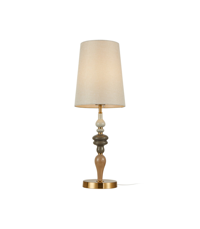 Moren II Table Lamp with Round Tapered Shade Antique Bronze-1