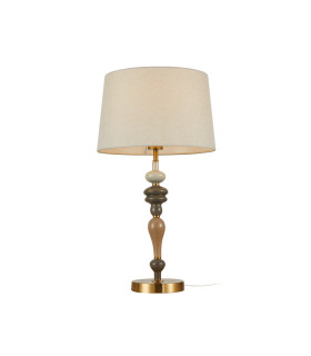Moren I Table Lamp with Round Tapered Shade Antique Bronze-1