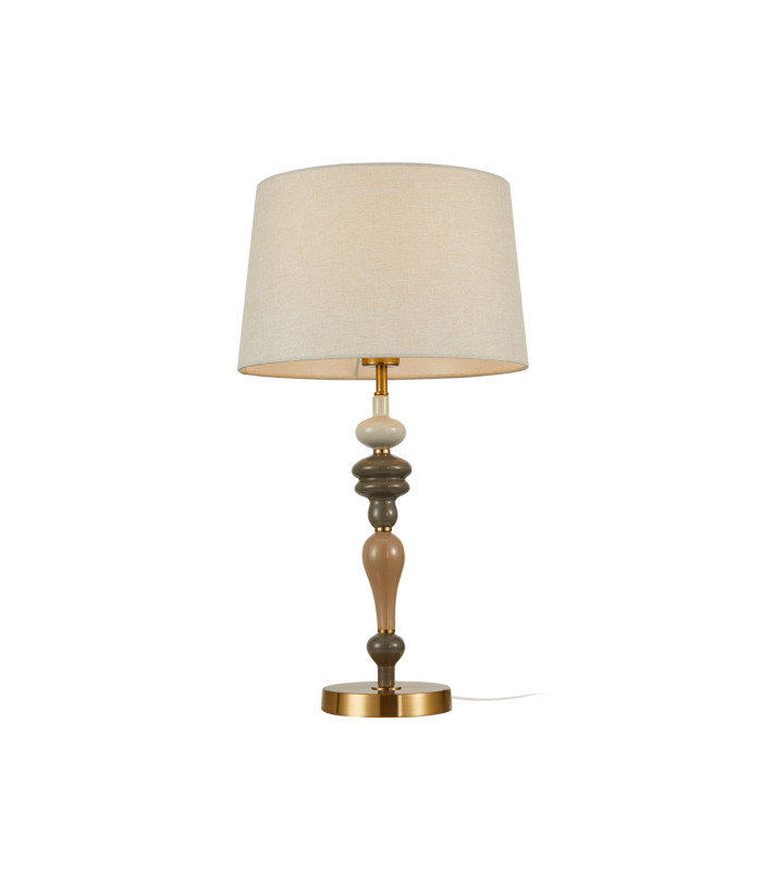 Moren I Table Lamp with Round Tapered Shade Antique Bronze-1
