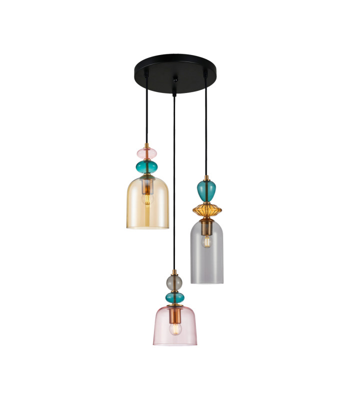 Namos Cluster Pendant Ceiling Light Brass 3xE27-1