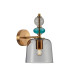 Namos Wall Lamp Brass with Smoked Shade-1