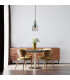Namos Dome Pendant Ceiling Light Brass with Smoked Shade-5