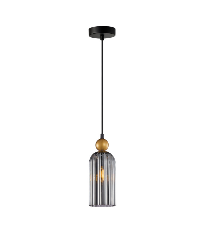 Narisa Slim Pendant Ceiling Light Golden Smoked-1
