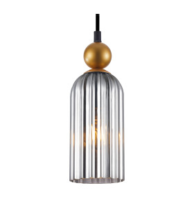 Narisa Slim Pendant Ceiling Light Golden Smoked-2