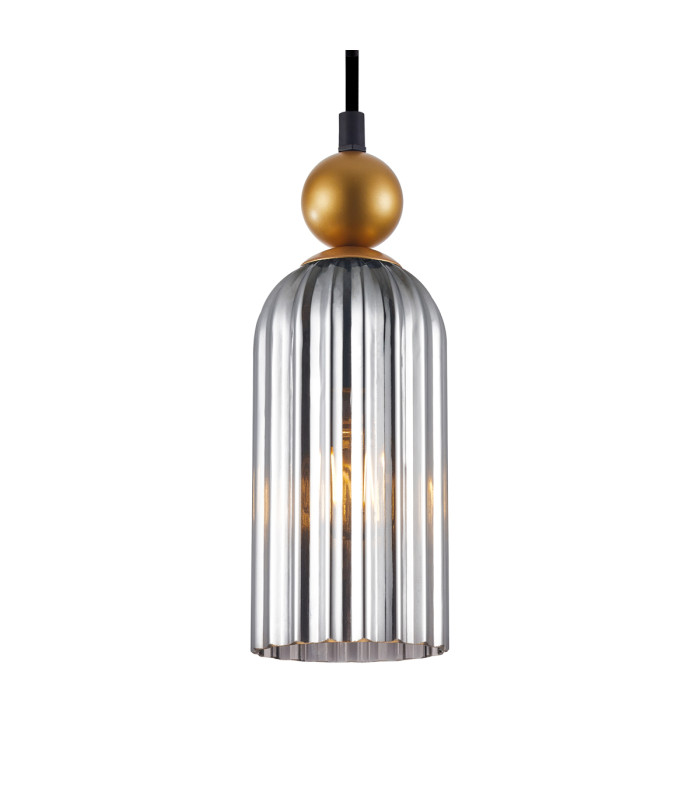 Narisa Slim Pendant Ceiling Light Golden Smoked-2