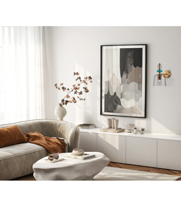 Namos Wall Lamp Brass with Smoked Shade-5