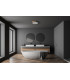 Nastro Decorative Flush Ceiling Light Wood Black 3000K Warm White-5
