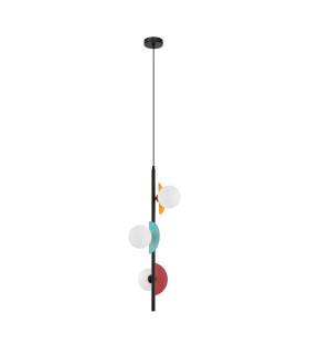 Nauti Pendant Ceiling Light Blue Orange Pink 3xG9-1
