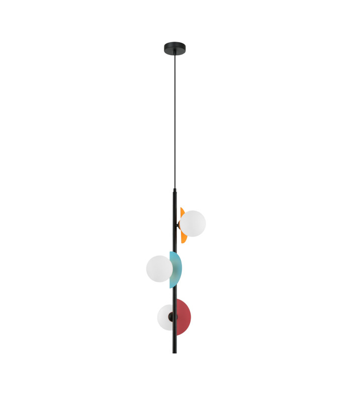 Nauti Pendant Ceiling Light Blue Orange Pink 3xG9-1
