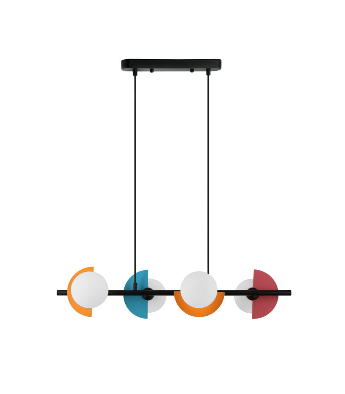 Nauti Bar Pendant Ceiling Light Blue Orange Pink 4xG9-1