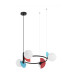 Nauti Globe Pendant Ceiling Light Blue Orange Pink 4xG9-1